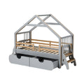 Modern Kids' House Bed with Storage Drawers